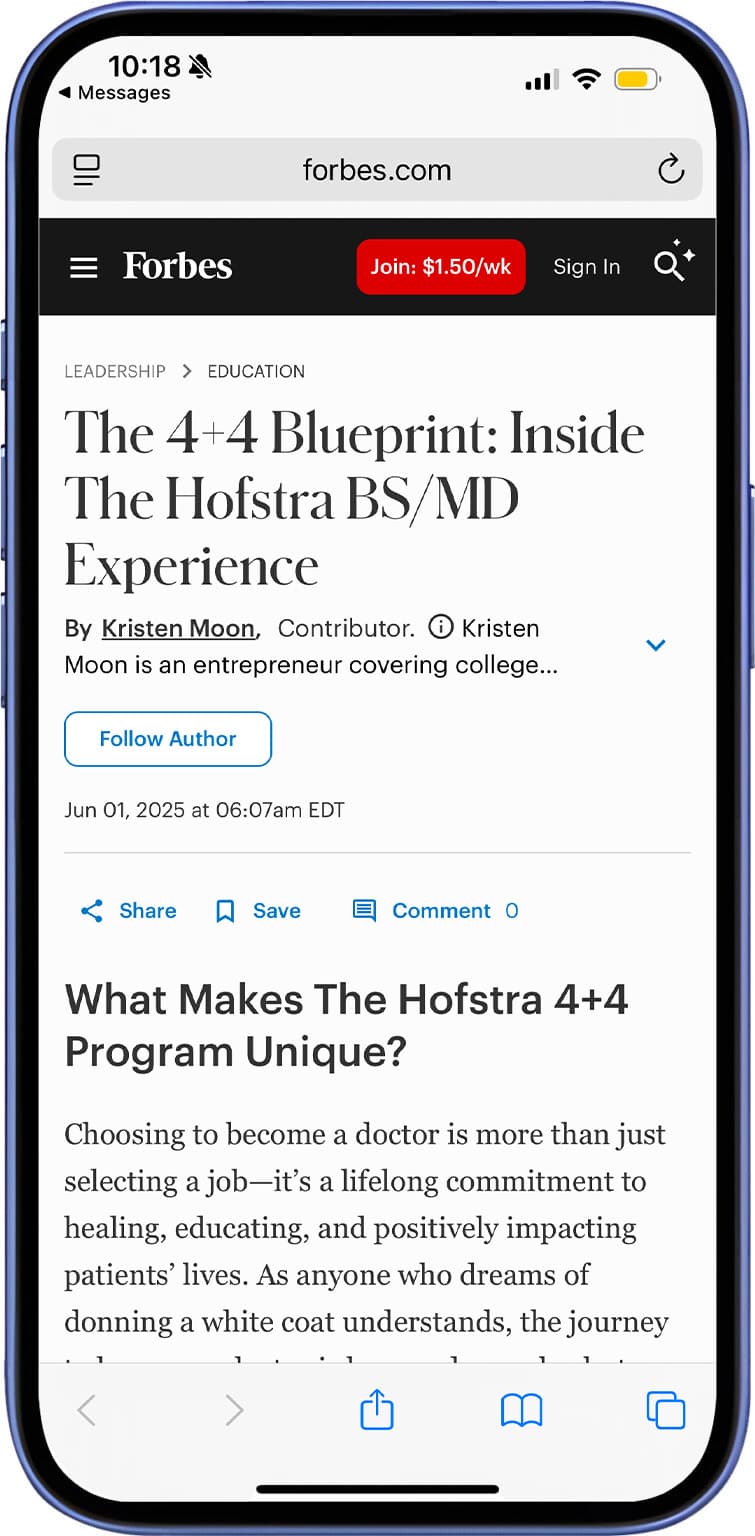 Client feature in Forbes